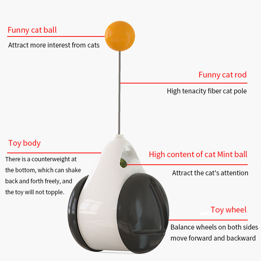 Smart Cat Toy With Automatic Wheels