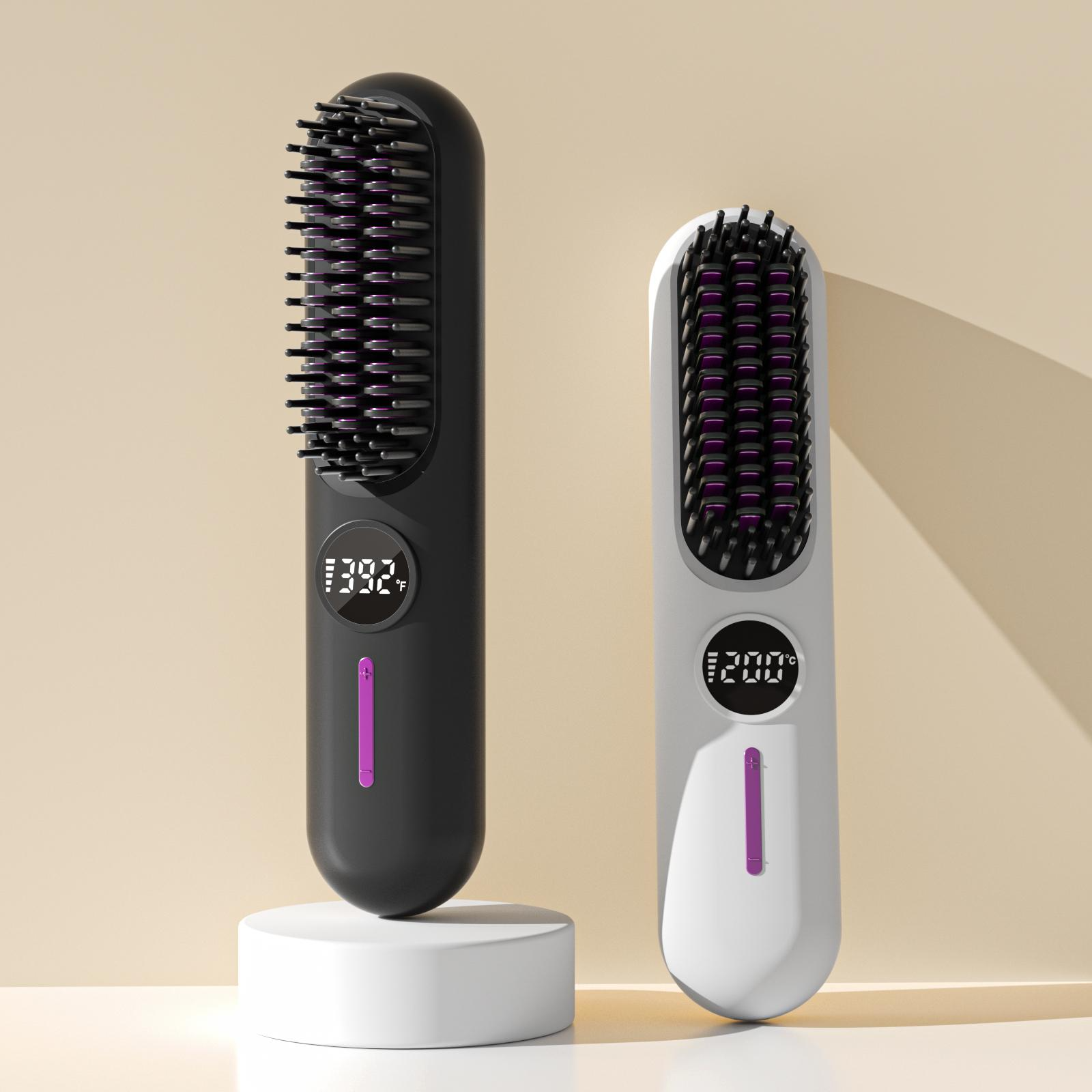 S01 Cordless Hair Straightener Brush for Quick Styling